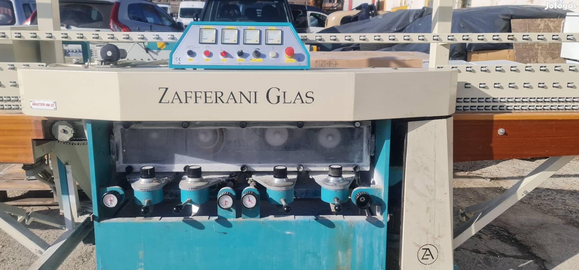Zafferani 4 korongos Üvegcsiszoló gép