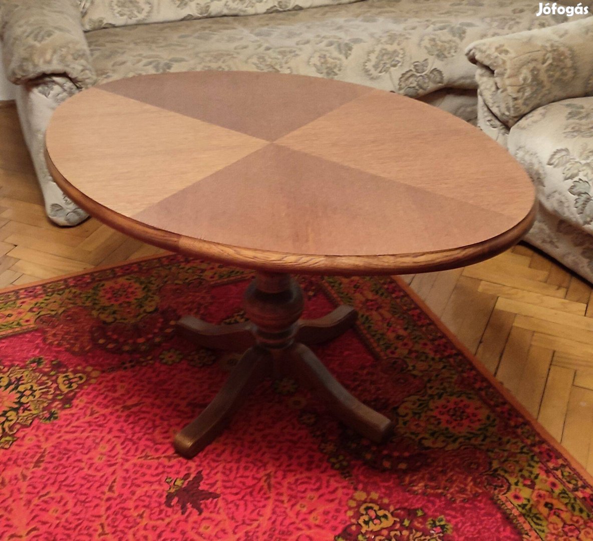 Zala Bútor Zala Rusztik ovális kisasztal