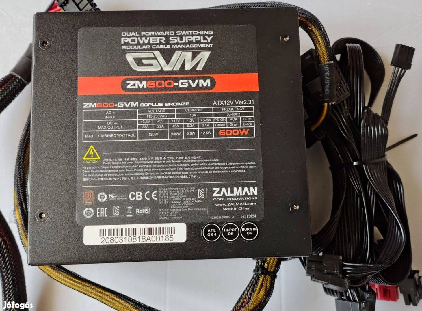 Zalman ZM600-GVM 600W 80 PLUS