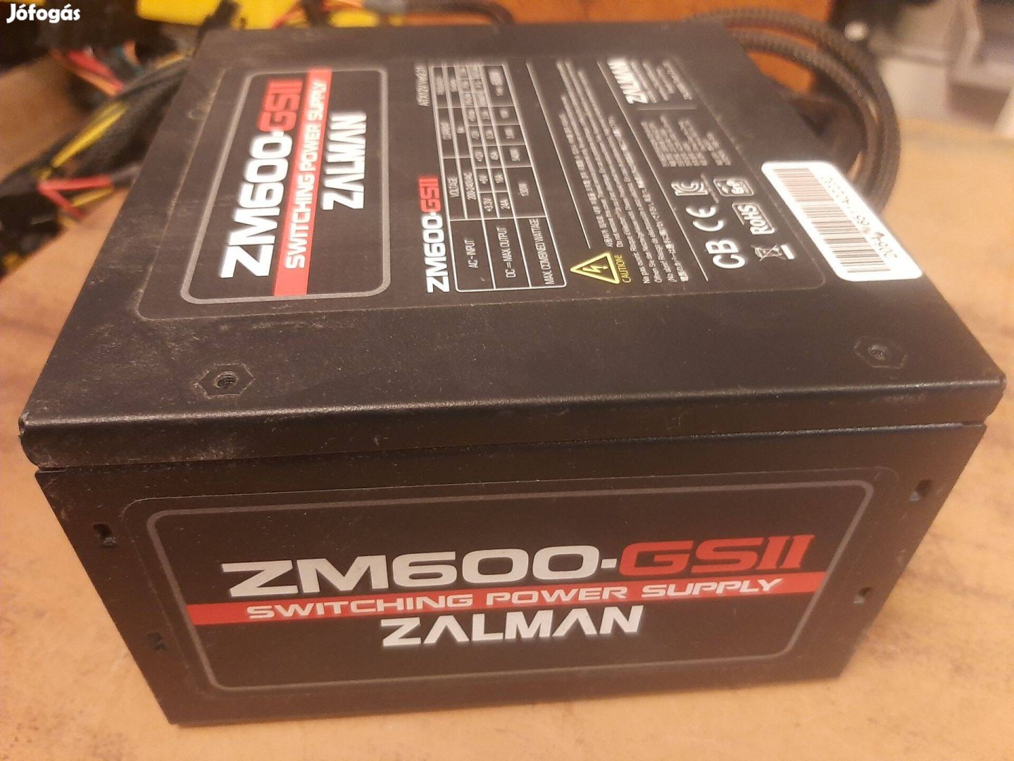 Zalman ZM600-Gsii 600W-os PC táp