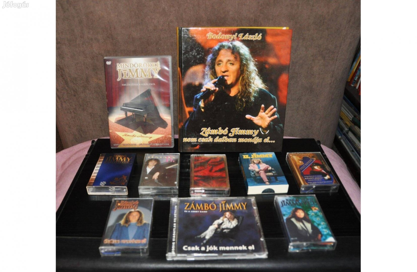 Zámbó Jimmy kollekció, gyűjtemény, könyv,cd,dvd, kazetták,hibátlanok