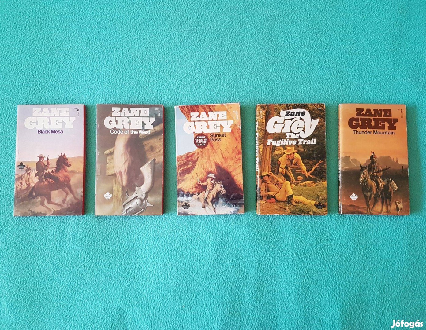 Zane Grey western könyvcsomag 5 db-os, angol nyelvű