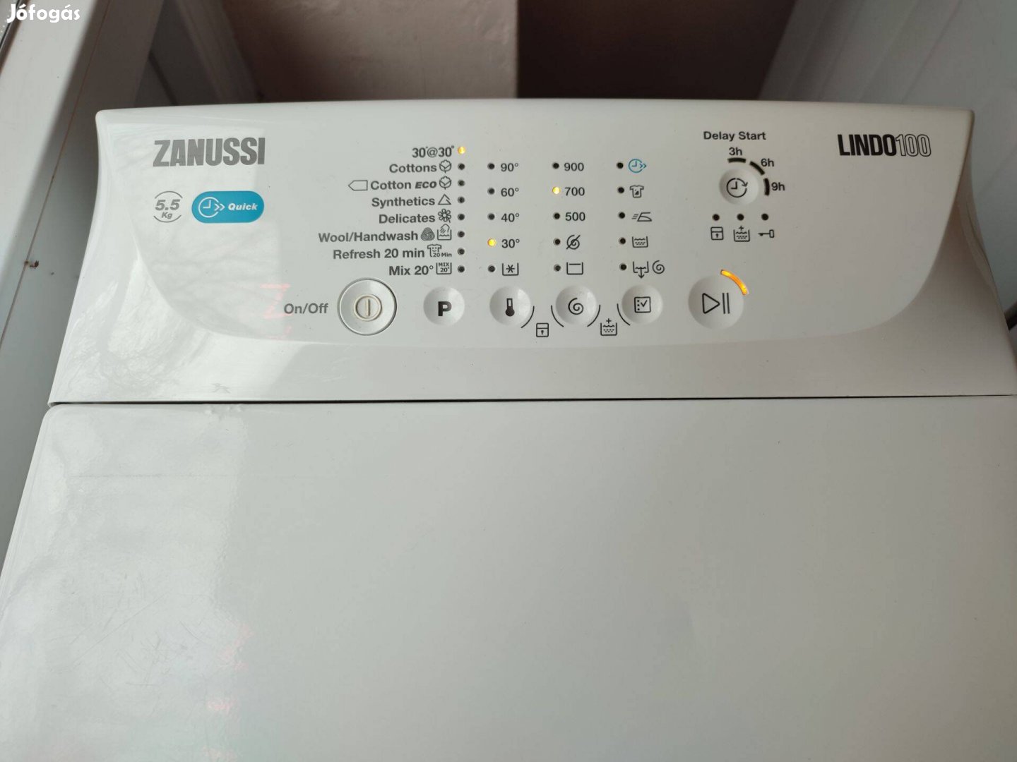 Zanussi Lindo100 felültöltős mosógép