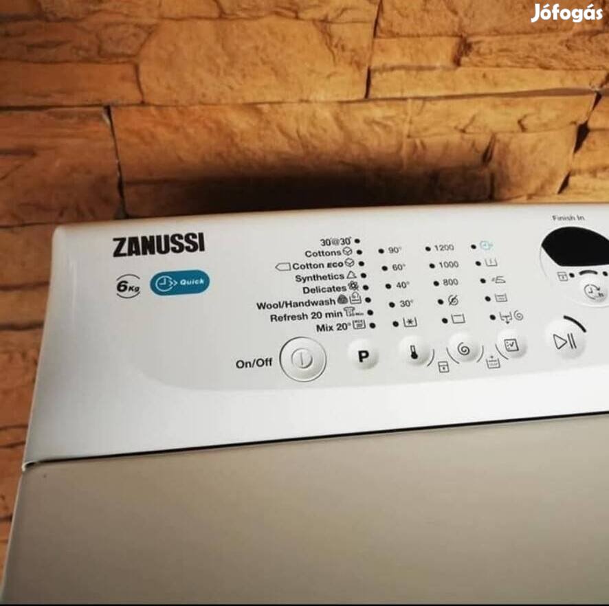 Zanussi Lindo 100 Felültöltős Mosógép Garanciával 