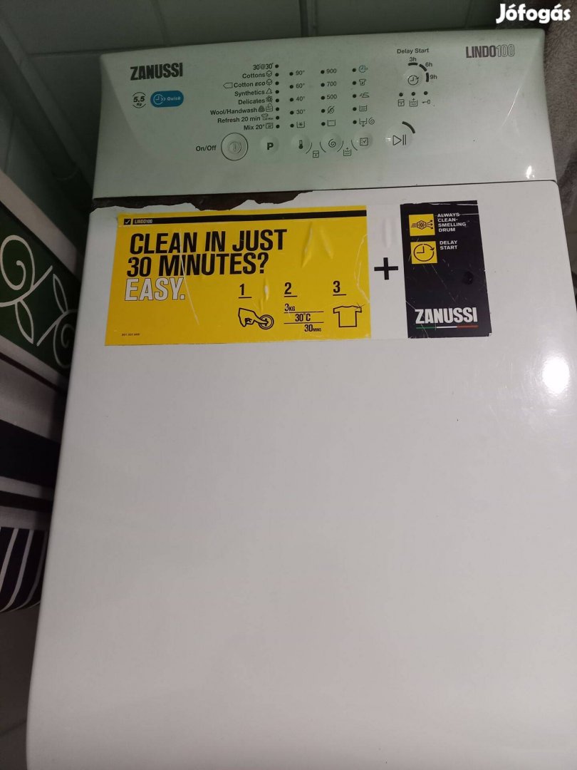 Zanussi Lindo 100 felültöltős mosógép eladó