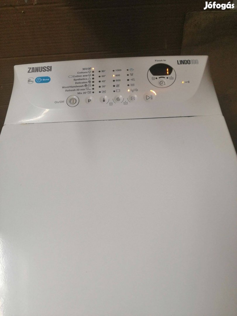 Zanussi mosógép 6kg 1000 centrifuga megkimélt csendes gép