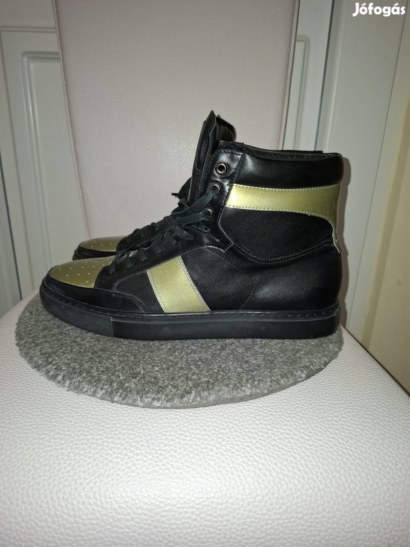 Zanzara bőr férfi magasszárú sneaker 45