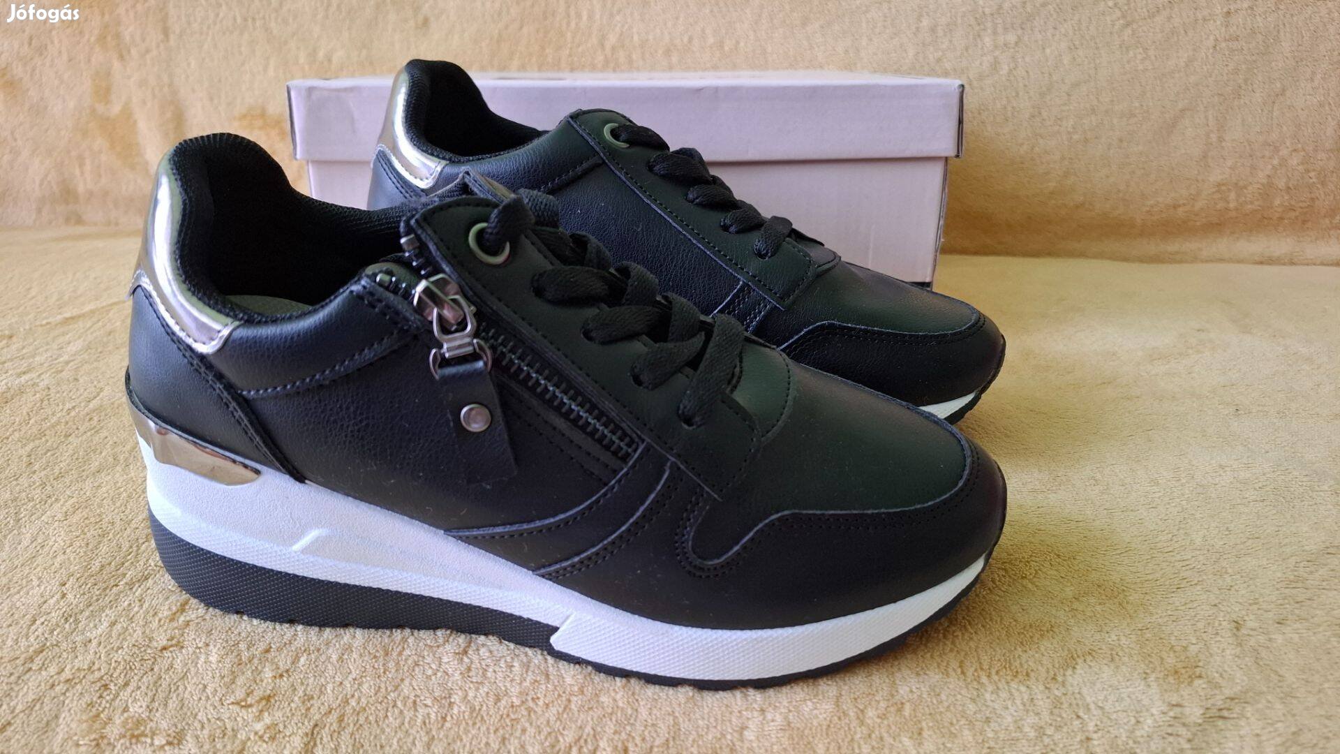 Zapatos fekete női sportcipő 36 méret
