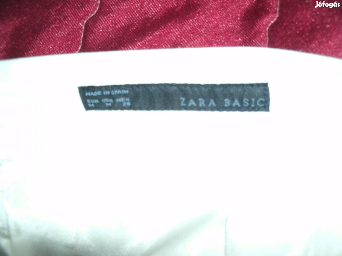 Zara BASIC 38-as fehér béléses új szoknya