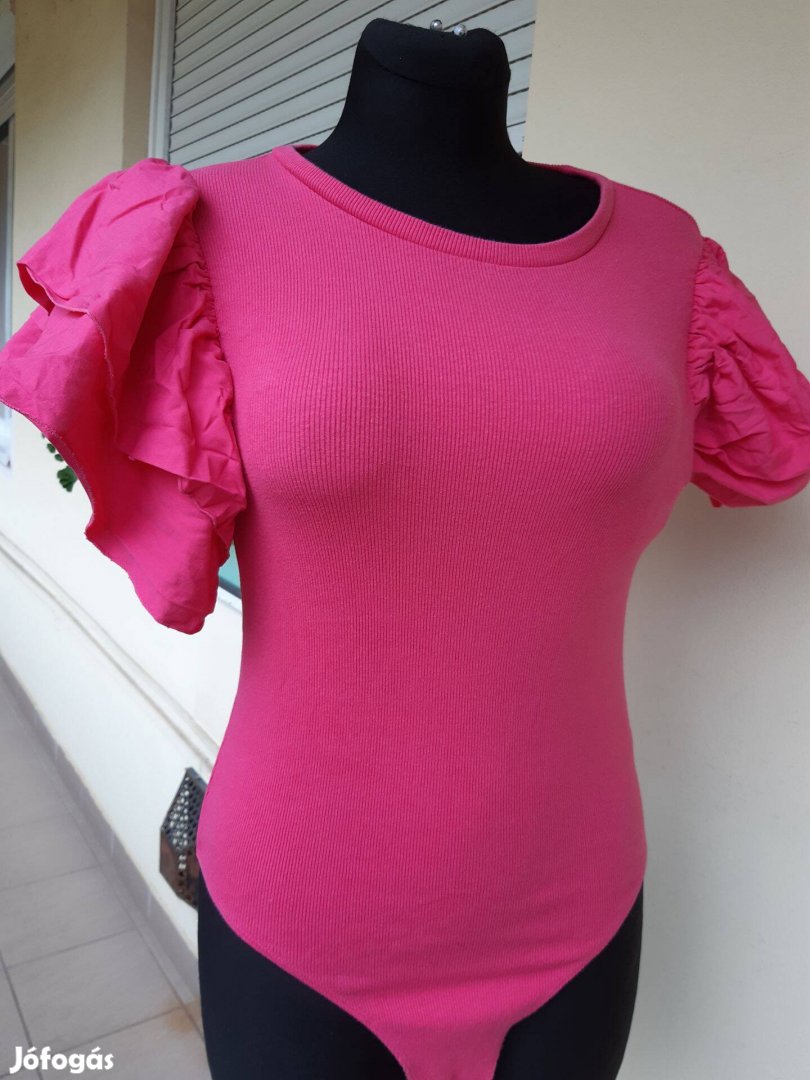 Zara M/L pink,pamut női body