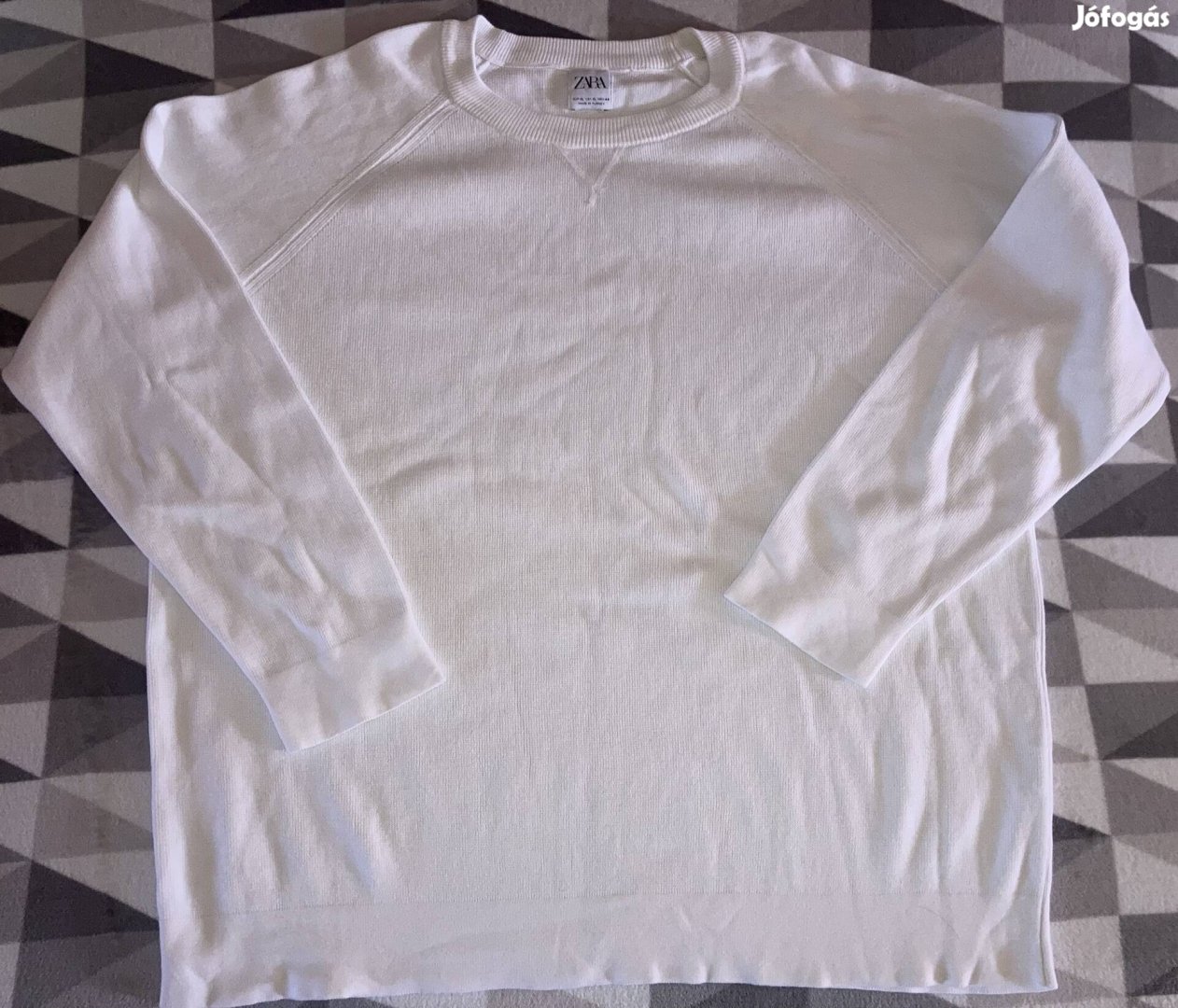 Zara Man XL szinte új pamut férfi pulóver 