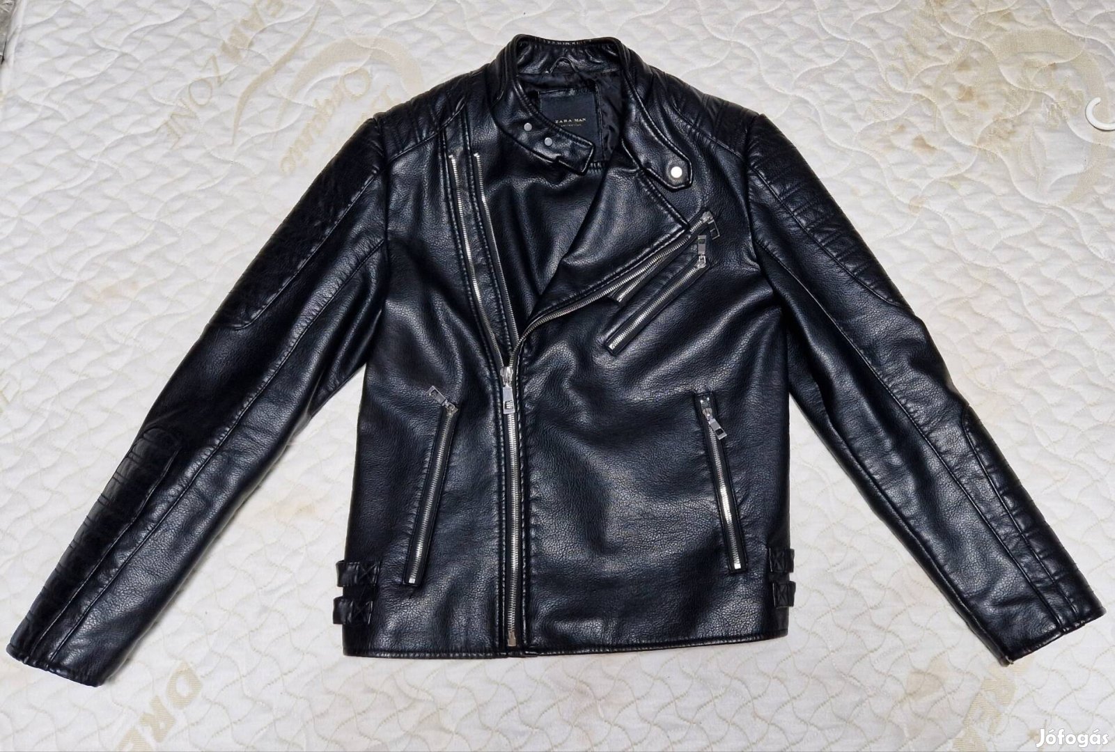 Zara Man férfi bőrkabát bőr kabát bőrdzseki dzseki