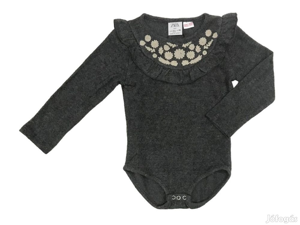 Zara Új (címkés) Lány Hosszú ujjú body (Méret: 98)