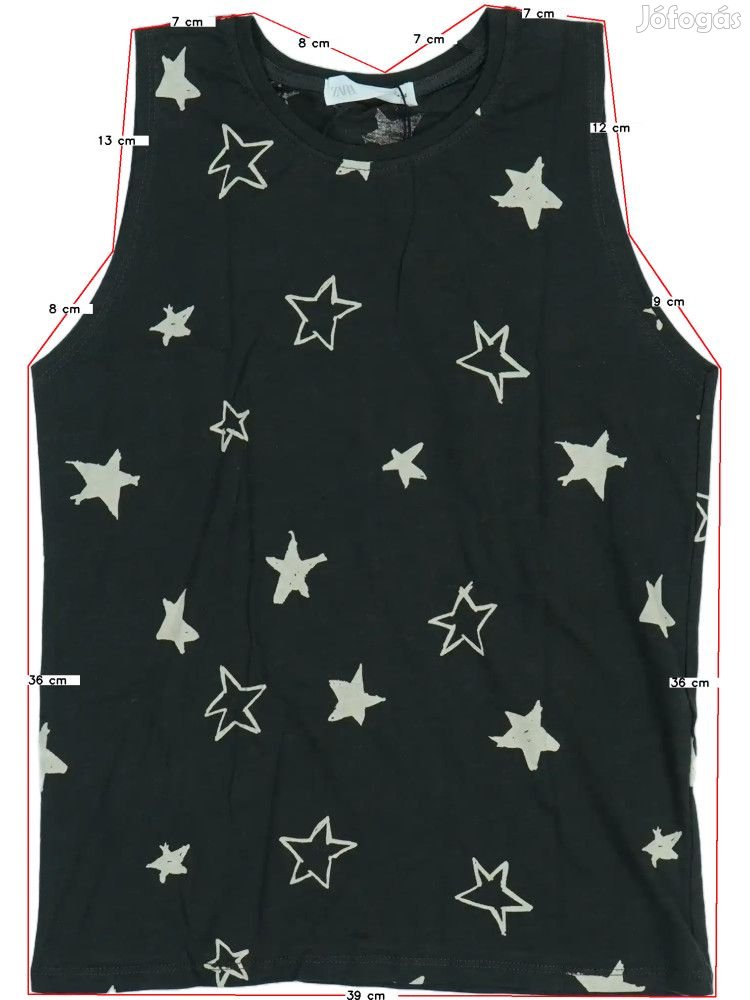 Zara Új (címkés) Lány Lányka / Női ujjatlan póló / top (Méret: 134)