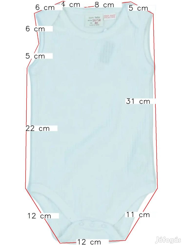 Zara Új (címkés) Lány Rövid ujjú / ujjatlan body (Méret: 86)