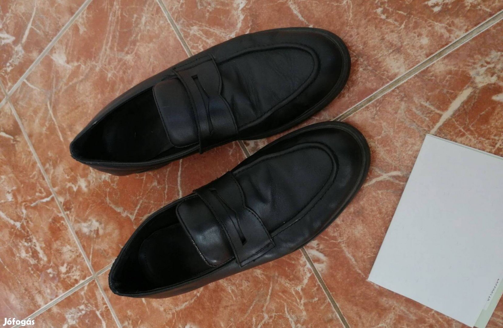 Zara bőr férfi loafer 43 Bugatti H&M