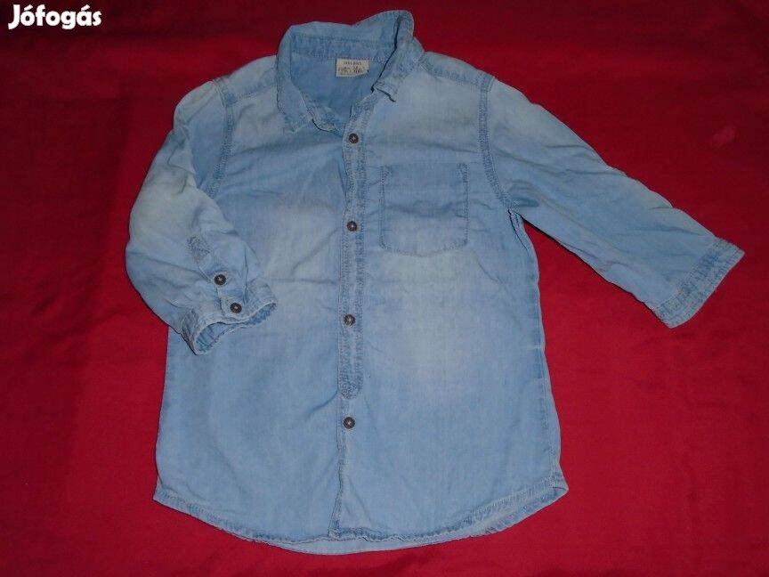 Zara boys kék színű ing 5-6 évesre (méret 116) farmering