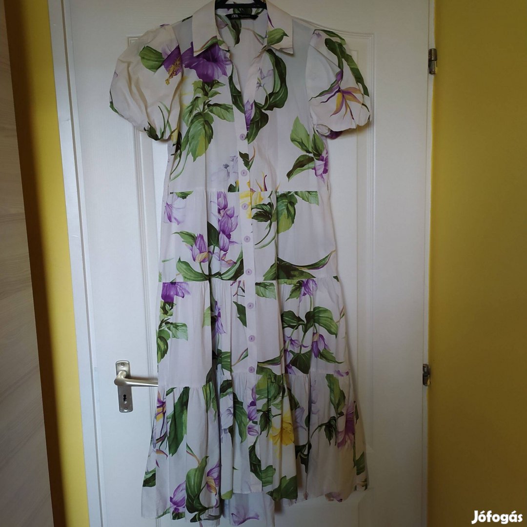 Zara csinos virágos női ruha M
