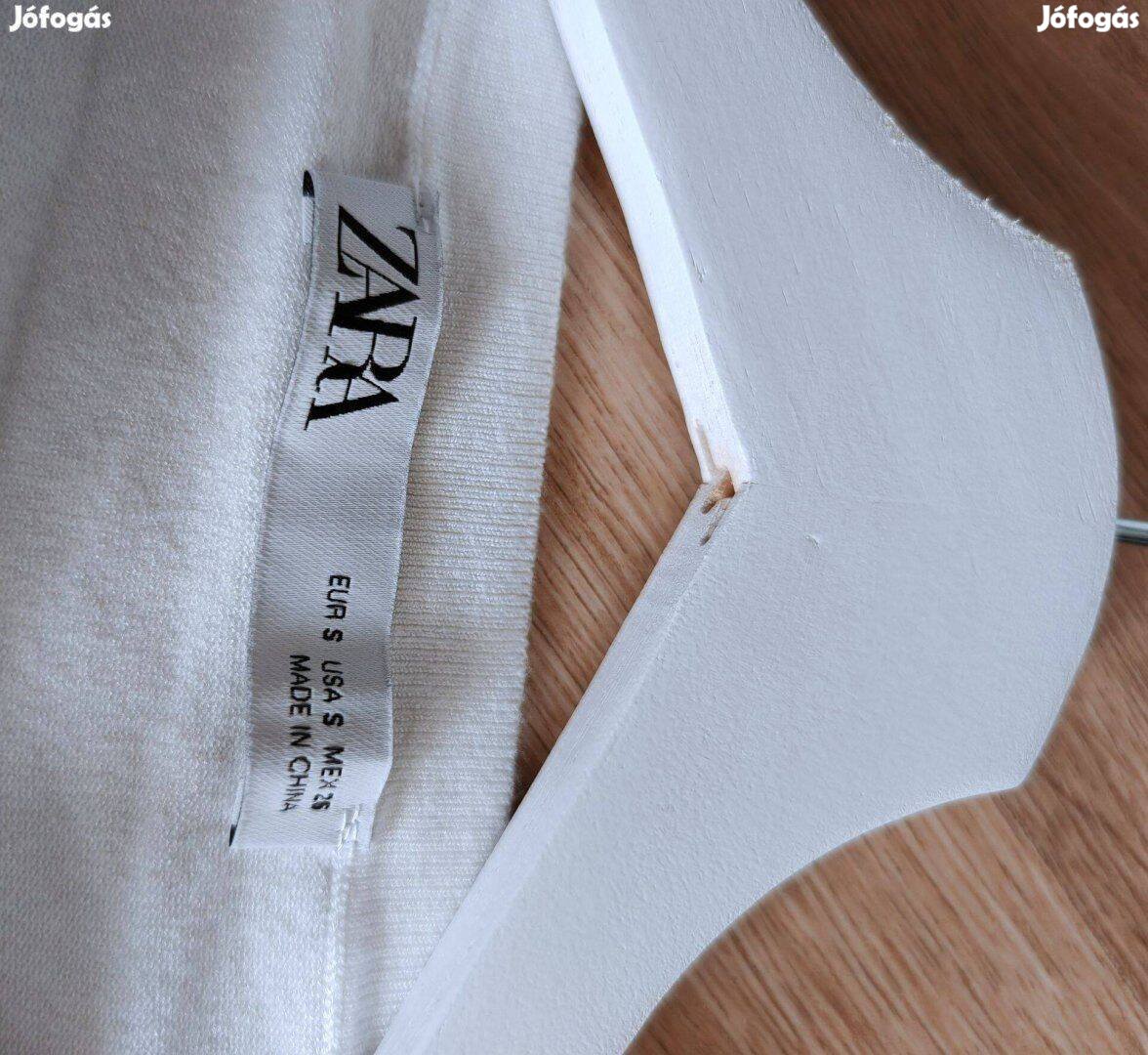 Zara fehér finomkötött pulóver