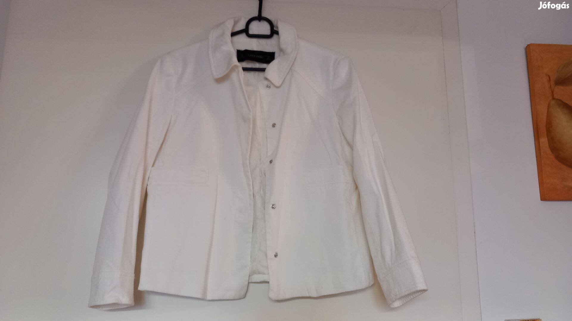 Zara noi feher kiskabat, blezer, M (2x hordott)