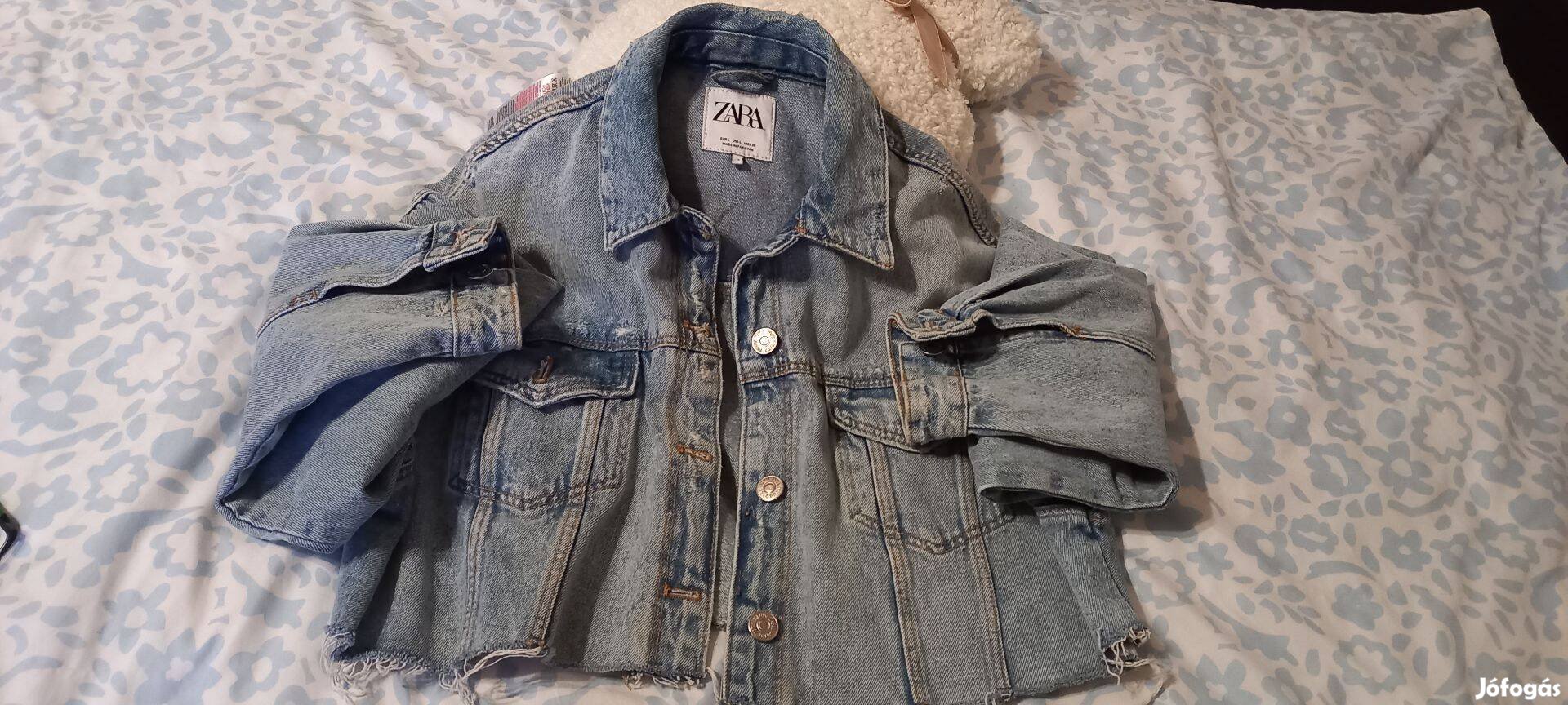 Zara női rövid farmer dzseki oversize