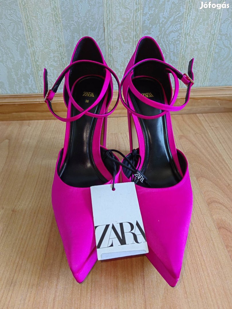 Zara pink szatén cipő 36 barbie - gucci stílus