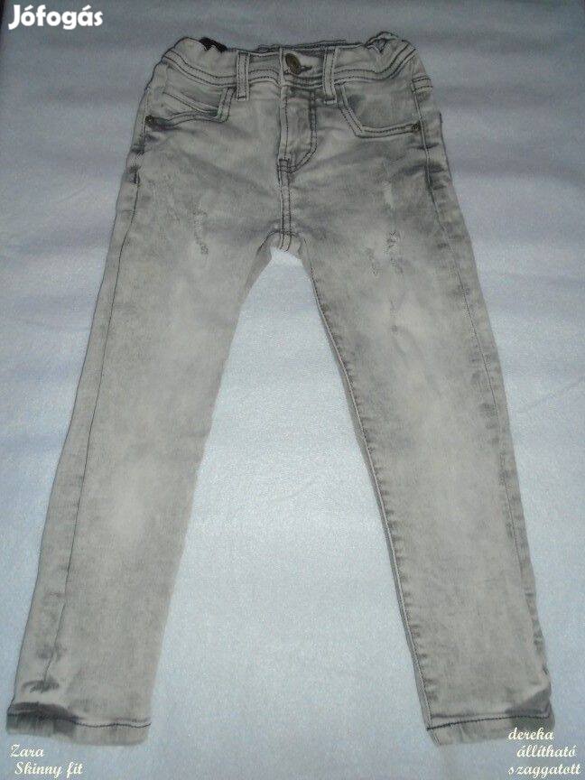 Zara skinny fit szürke farmernadrág 5 évesre (méret 110) nadrág