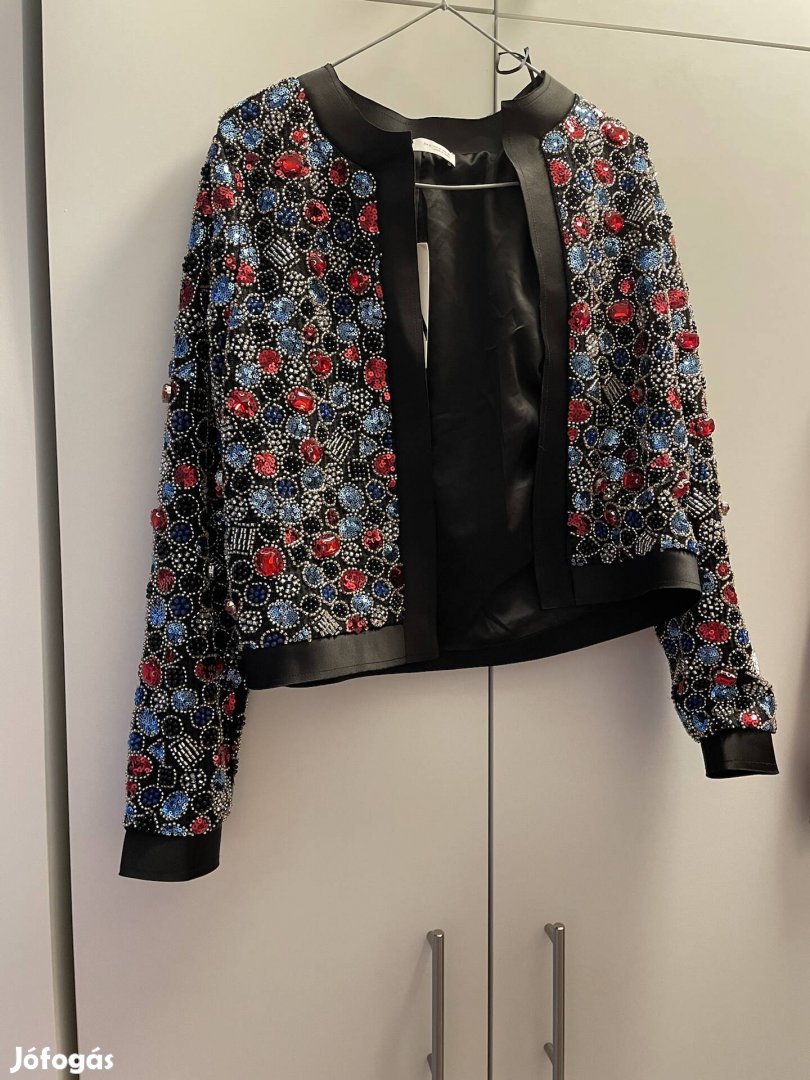 Zara új címkes sold out blézer gyöngyökkel flitteres