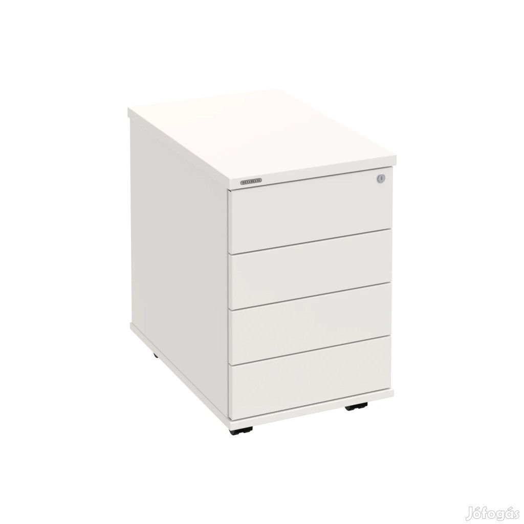 Zárható 4 fiókos irodai konténer K34CPTON fehér
