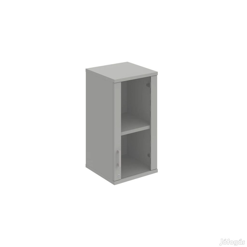Zárható üveges vitrin Strong SZ2 4002PH szürke