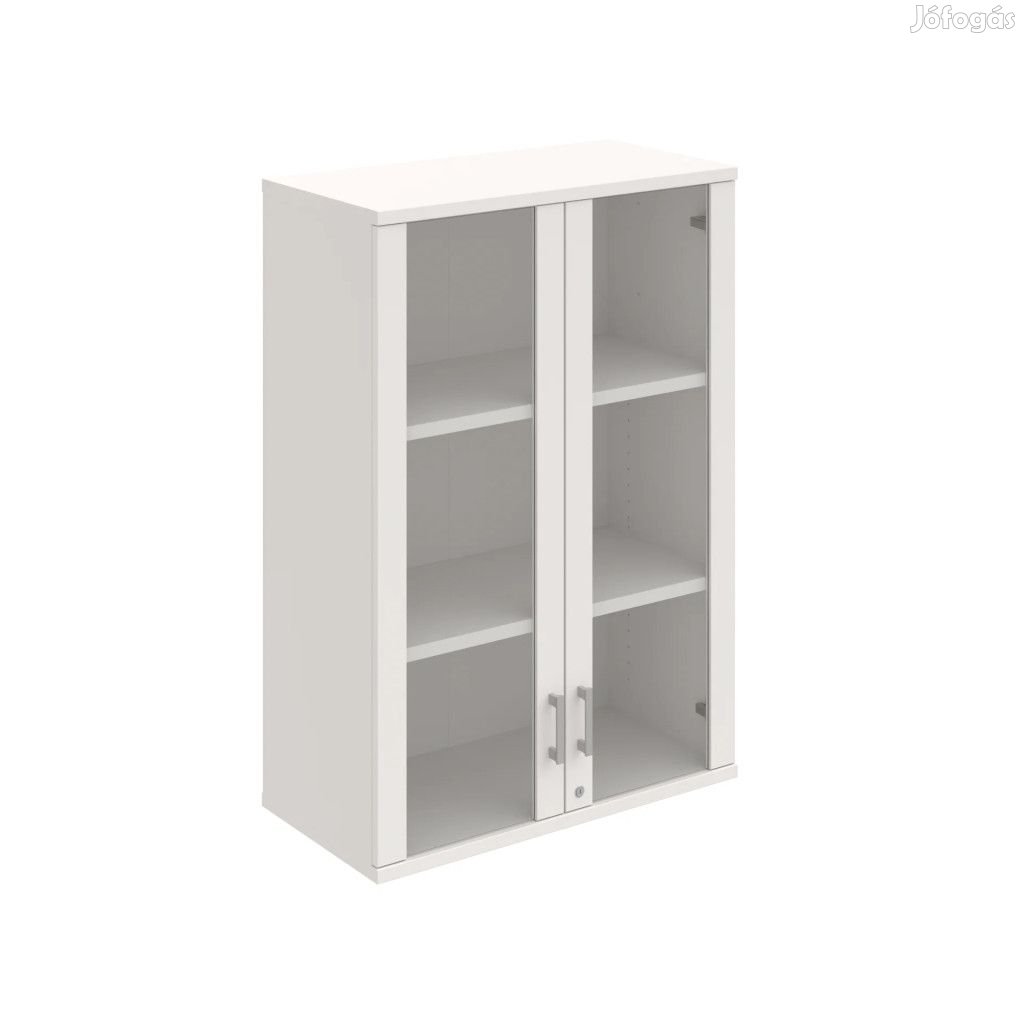 Zárható üveges vitrin Strong SZ3 8004H fehér