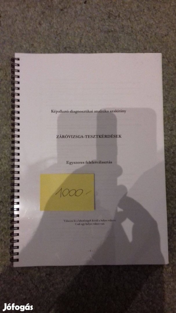 Záróvizsga-Tesztkérdések Képalkotó diagnosztikai analitika