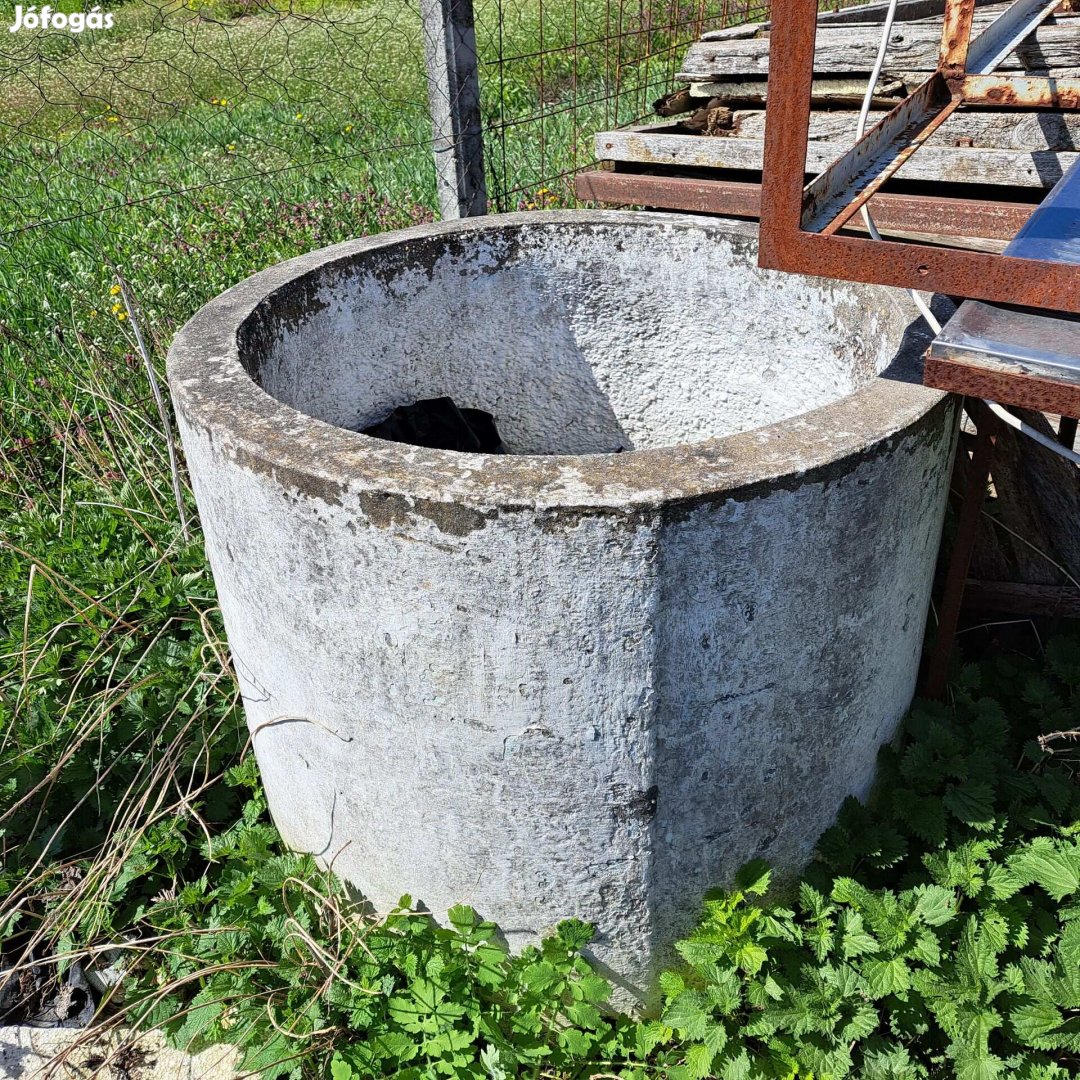 Zárt aljú beton kútgyűrű