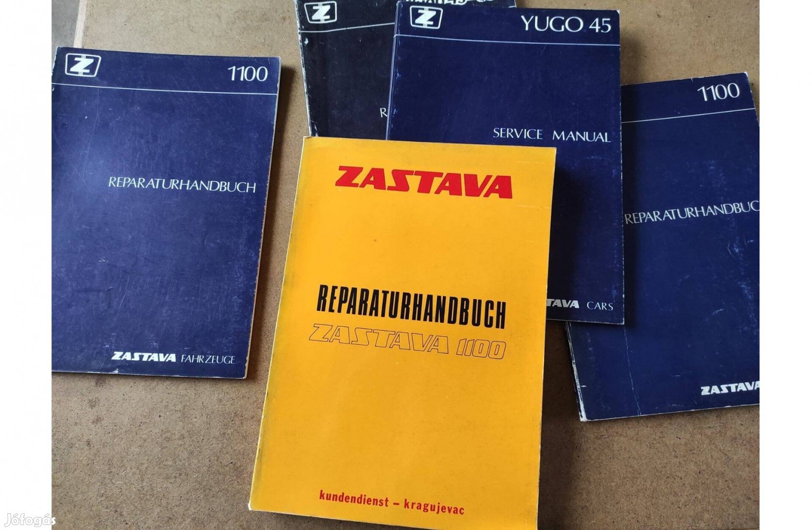 Zastava 1100, Yugo 45, javítási karbantartási könyv