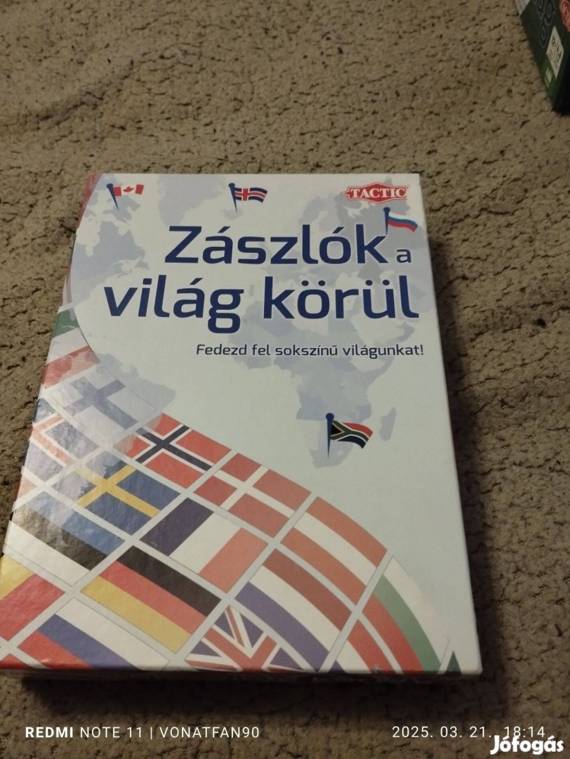 Zászlók a világ körül társasjáték