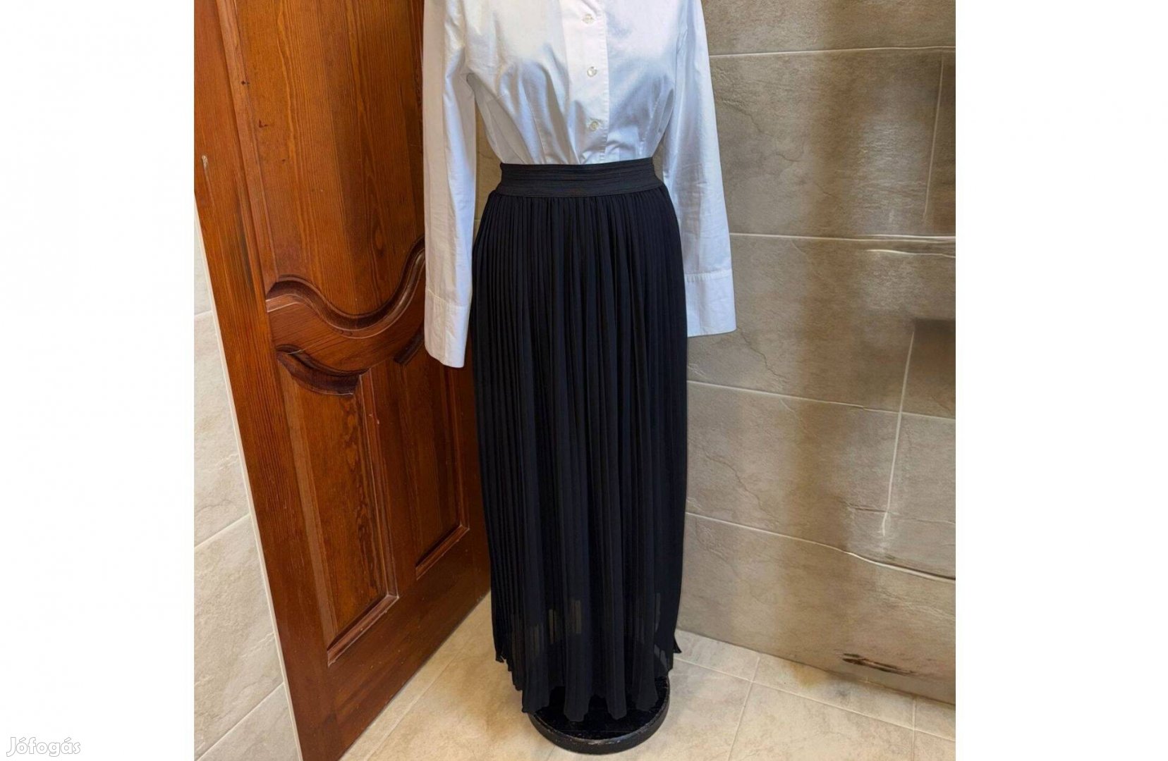 Zebra elegáns rakott szoknya, XS-S