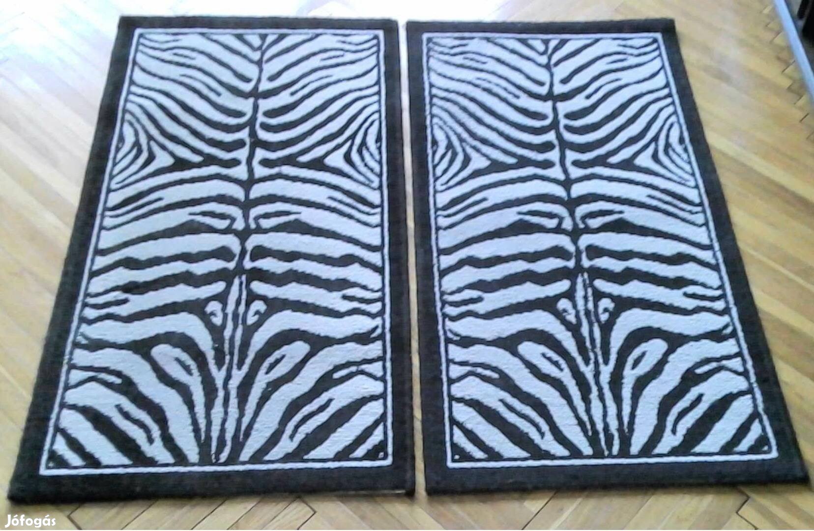 Zebra mintás szobai szőnyeg párban 60x115 cm, árdb