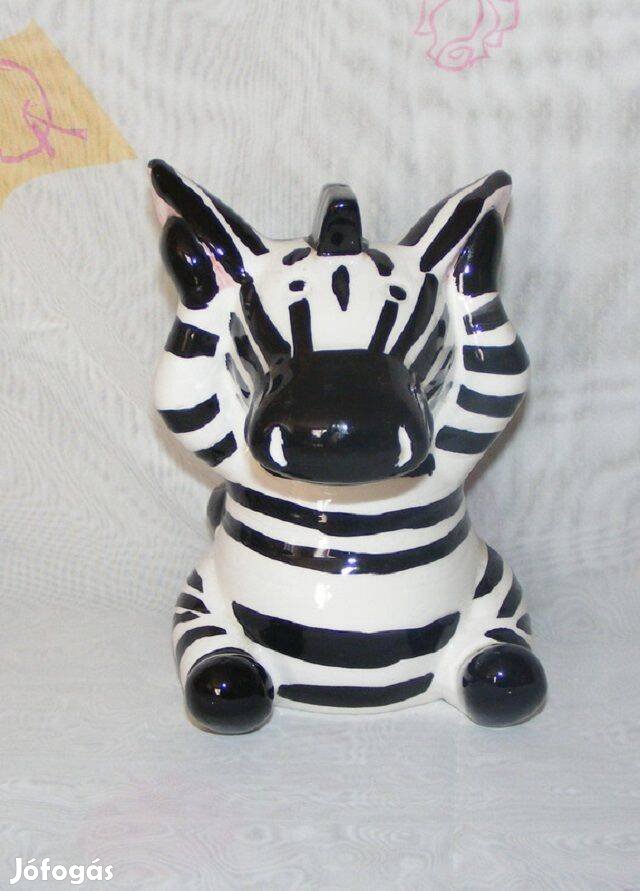 Zebra porcelán persely