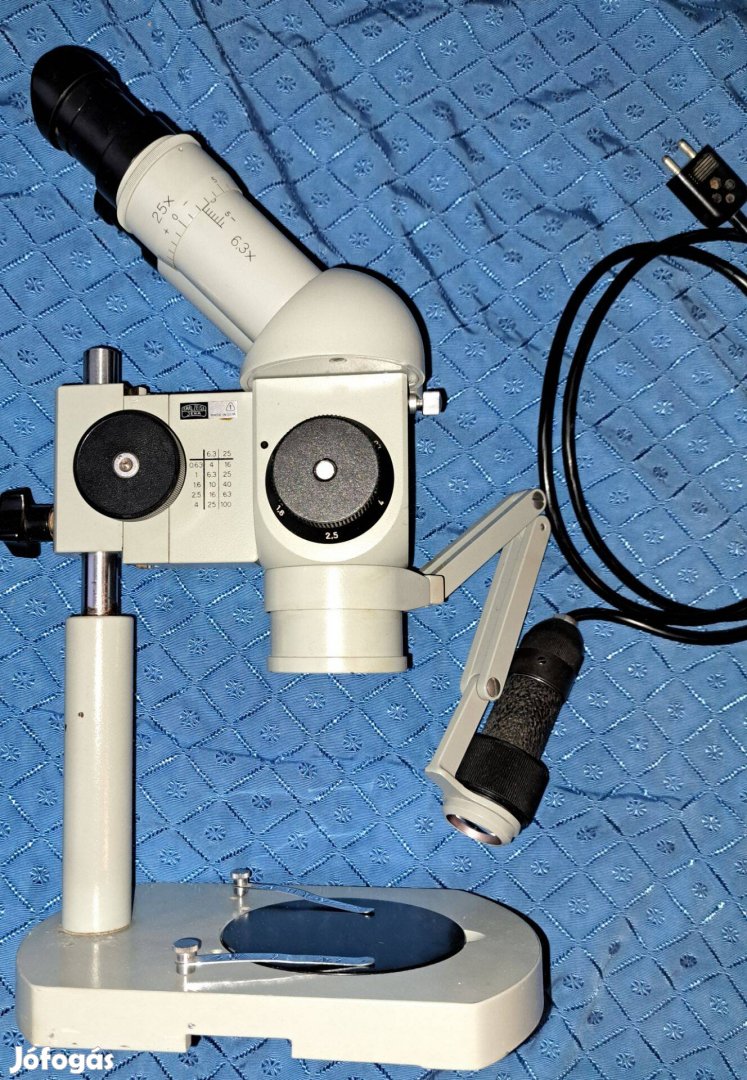 Zeiss SM-XX labor sztereomikroszkóp, tartozékokkal