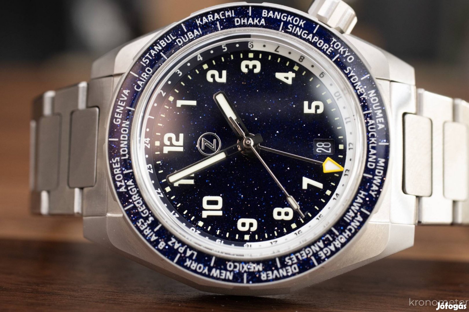 Zelos Thresher Worldtimer Aventurin