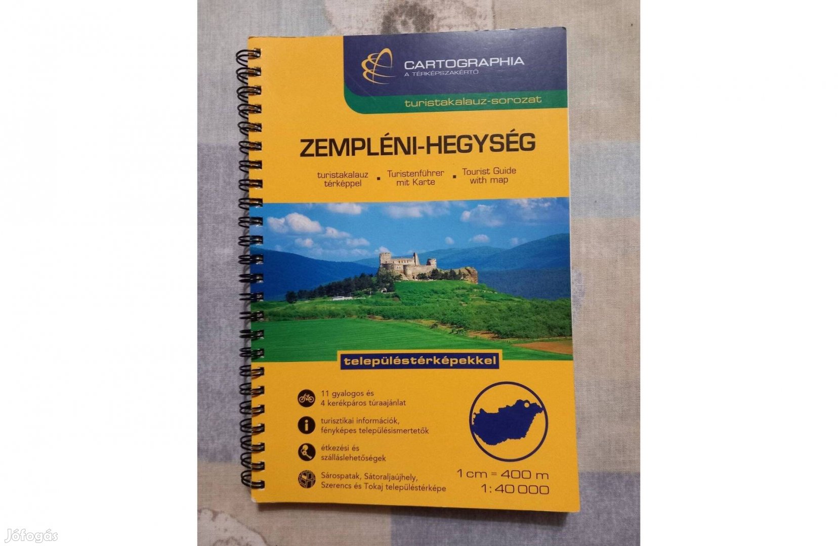 Zempléni-hegység turistakalauz, turistatérkép, térkép 2004