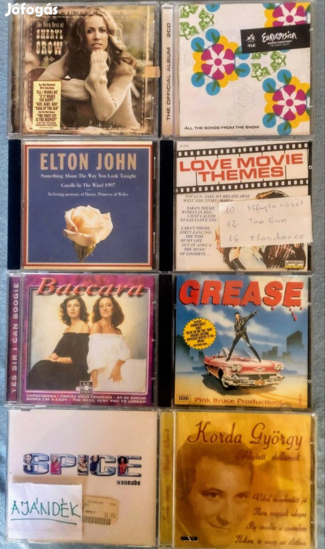 Zenei CD Filmzene Elton John Baccara Korda György 