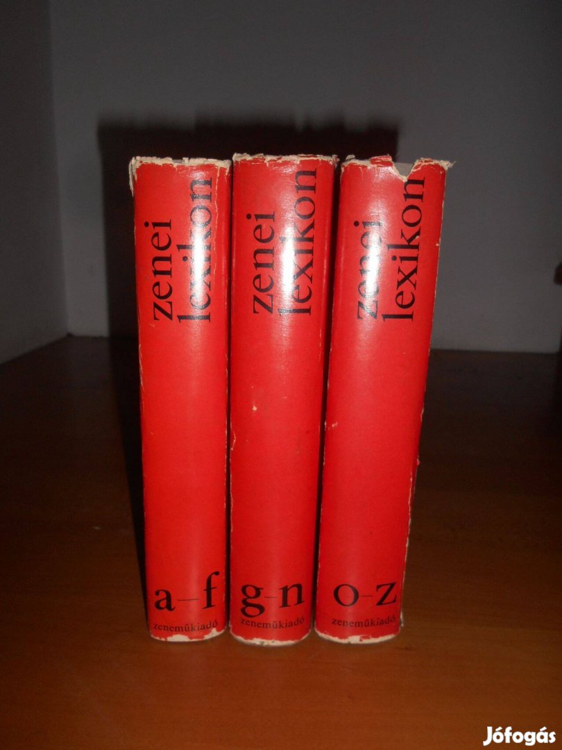 Zenei Lexikon 3 kötet antikvár-könyv (1965)