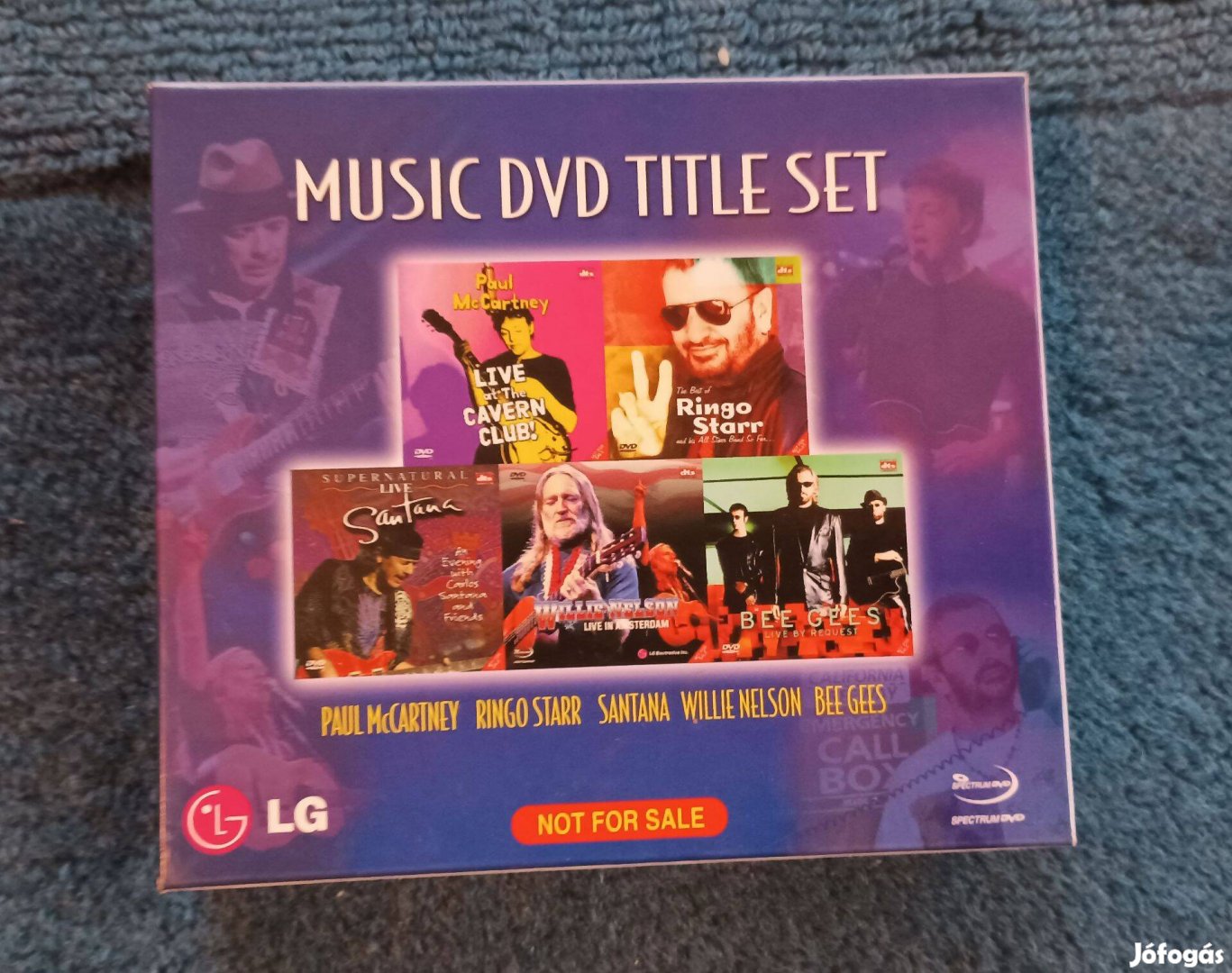 Zenei (tehát extra minőségű hangú DVD, de nem video!!!) DVD 5 db -