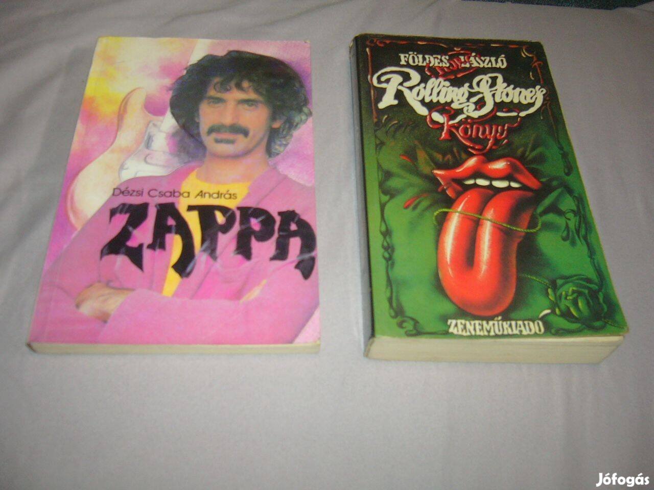 Zenei könyvek - Rolling Stones, Frank Zappa 2 db