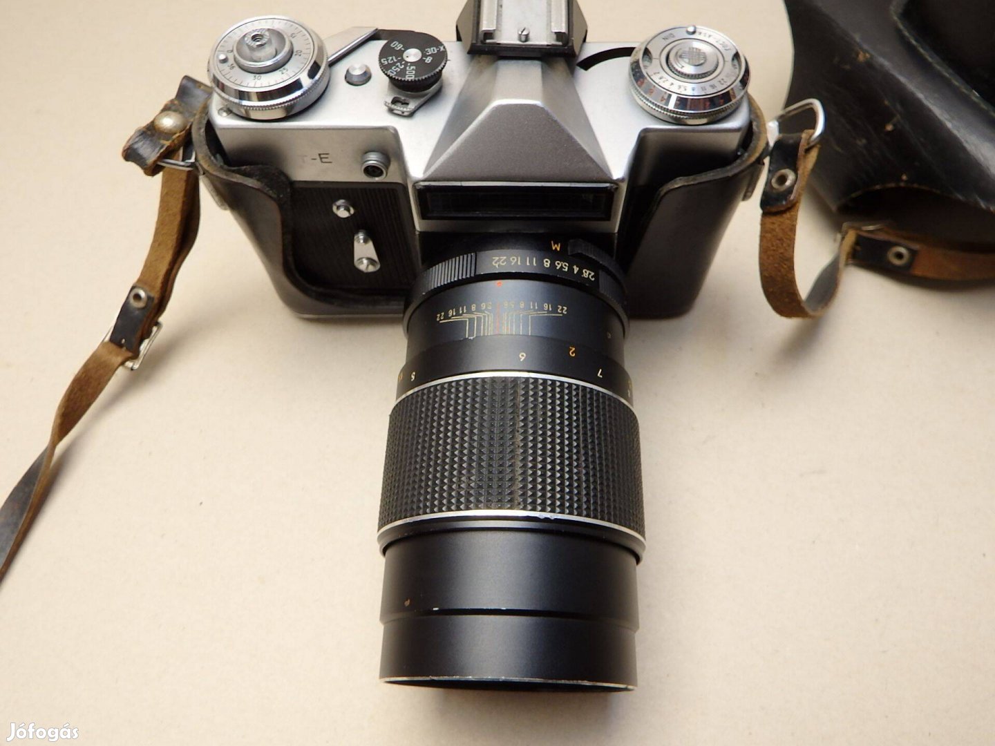 Zenit E Régi Fényképezőgép Váz Retro Chinonflex 135 MM Objektív