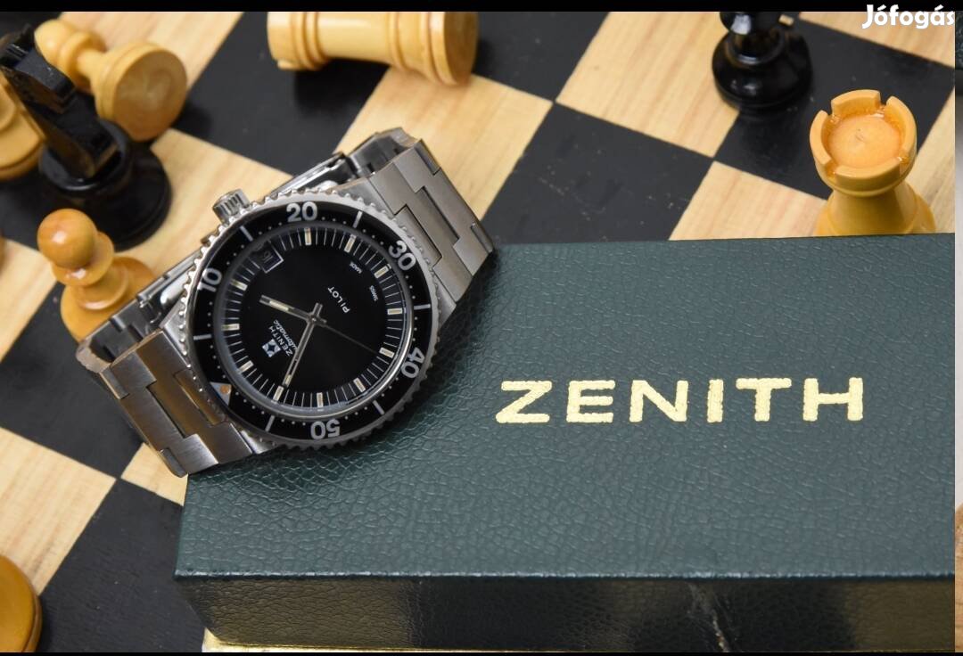 Zenith Pilot Diver automata karóra 70s
