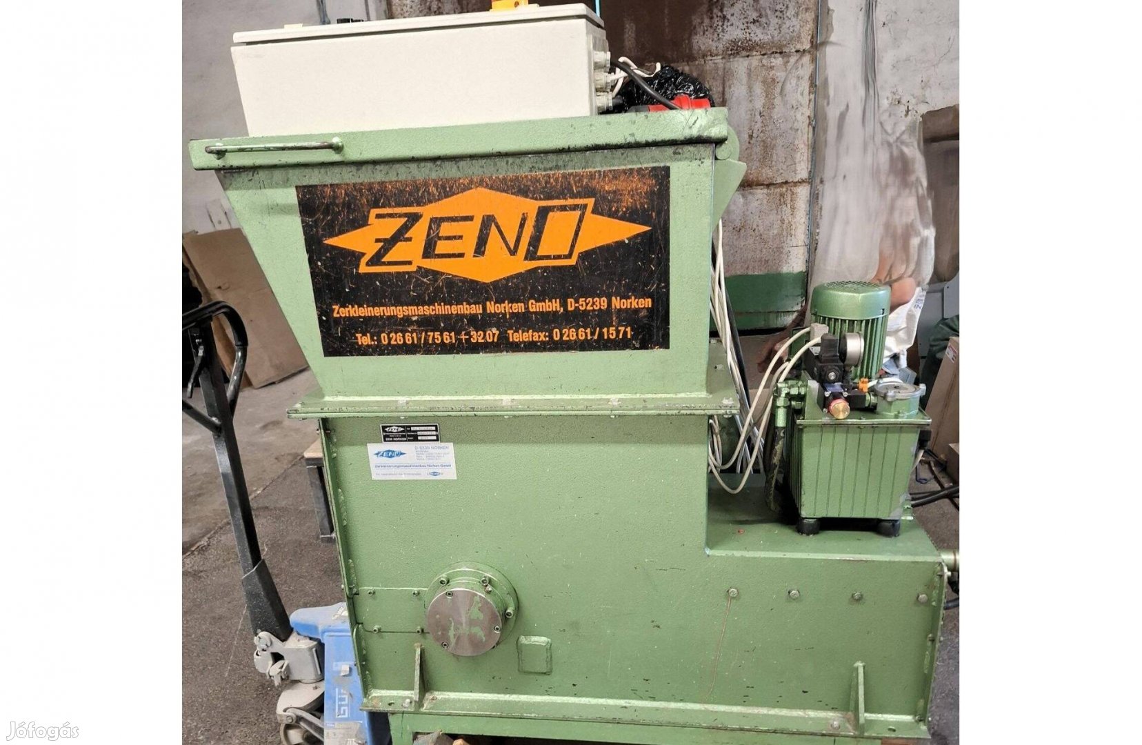 Zeno darálógép, shredder, faaprító, aprítógép eladó