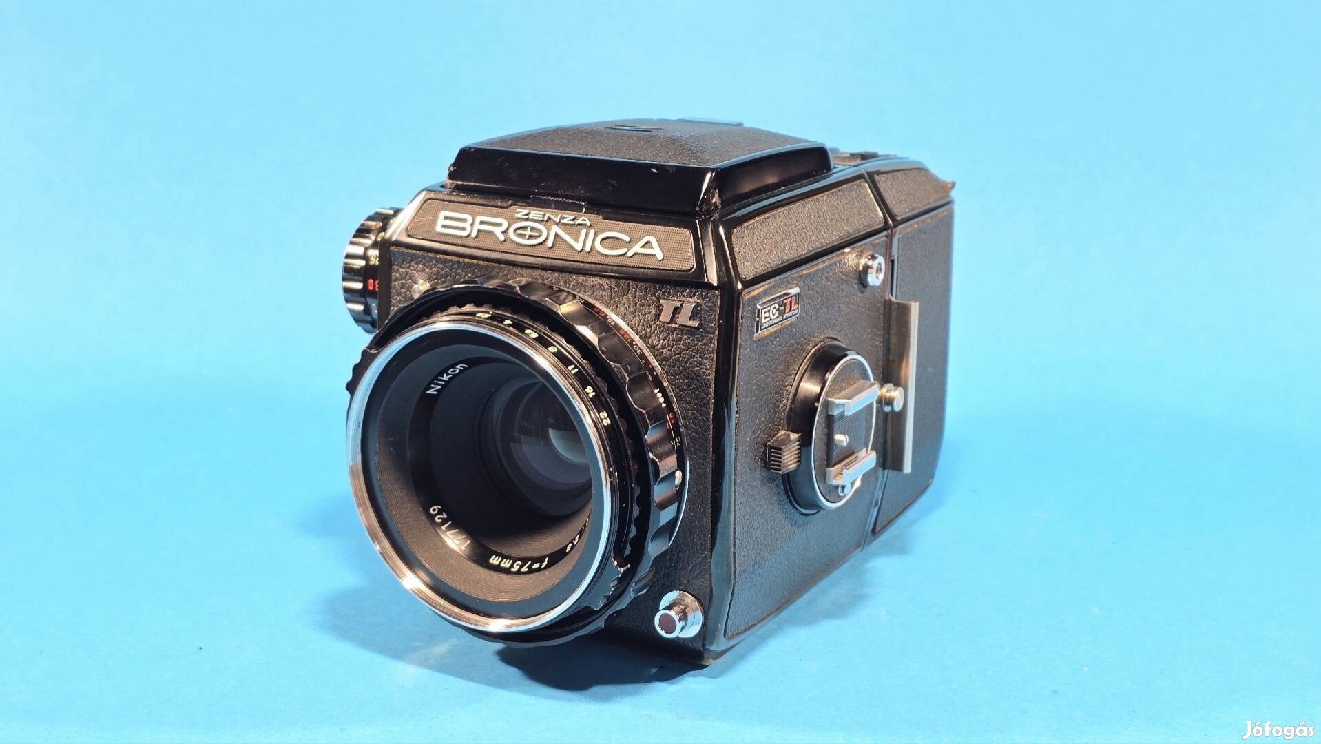 Zenza Bronica EC-TL fényképezőgép nikkor 75mm f2.8