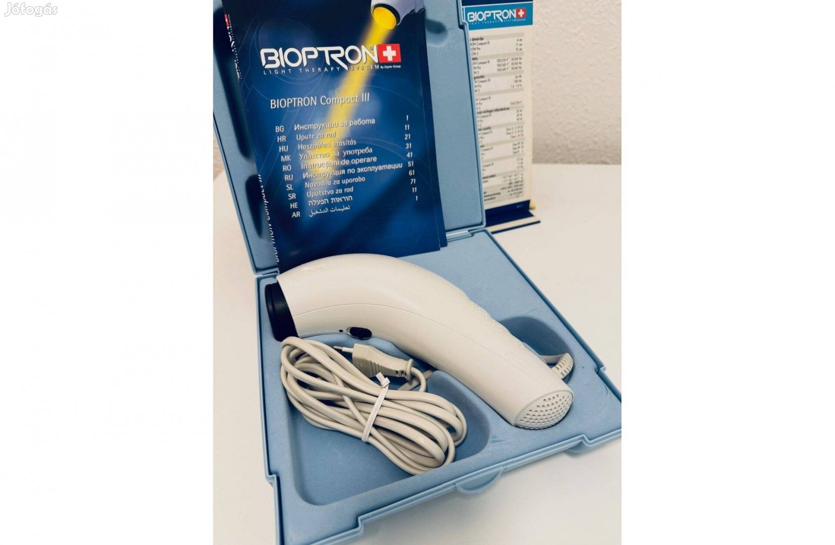 Zepter Bioptron Compact Lámpa Garancia 5 Év számla PAG-860